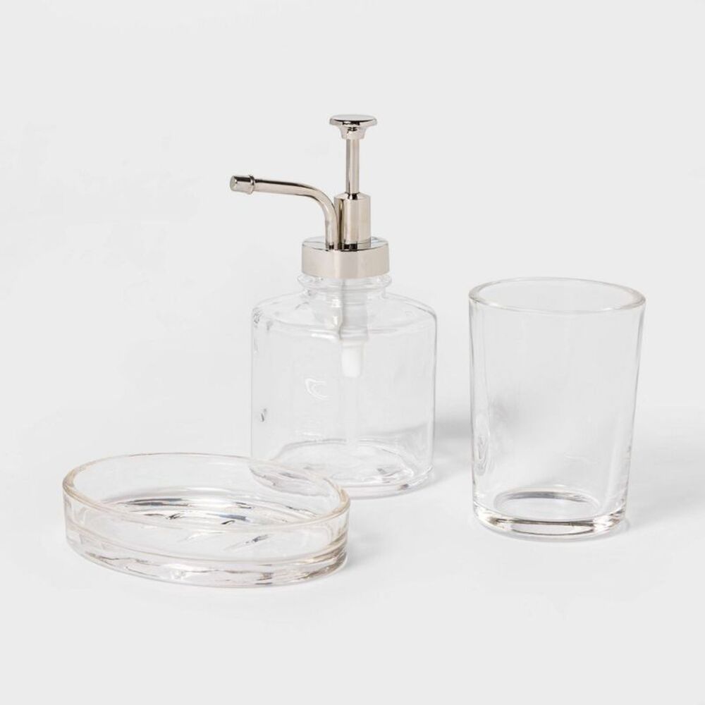 Threshold - Oil Can Bath Coordinate Set Clear - Threshold Clear